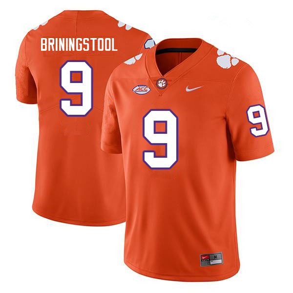 Men #9 Jake Briningstool Clemson Tigers College Football Jerseys Sale-Orange